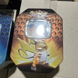 Pokemon TCG Hidden Fates Tins Charizard Gyarados Raichu ART Set of 3 Brand New - Image 2