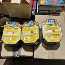 Pokemon TCG Hidden Fates Tins Charizard Gyarados Raichu ART Set of 3 Brand New - Image 5