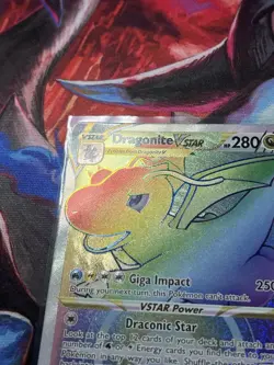 Dragonite VSTAR 081/078 Rainbow Secret Rare Card Set Pokemon GO NM - Image 2