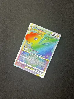 2022 Pokemon Dragonite VSTAR Secret Rare 081/078 Pokemon GO Holo Rainbow NM - Image 3