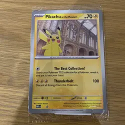 Pikachu At The Museum x Natural History London Jumbo Pokemon Card IN HAND - Image 1