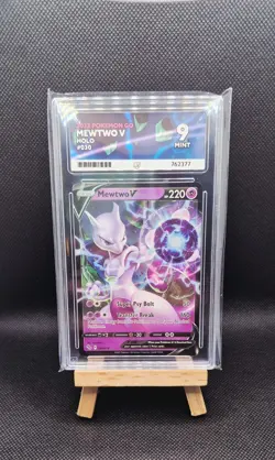 ACE 9 MEWTWO V 030/078 POKEMON GO GRADED CARD POKEMON SLAB (NOT PSA) #30 - Image 1