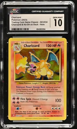 Charizard Pokemon (2023) Trading Card Game Classic - 003/034 CGC 10 - Image 1