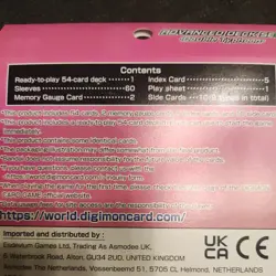 Digimon Card Game Advanced Deck Set Double Typhoon *New/Sealed* - Image 3