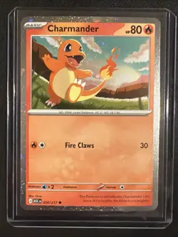 Charmander ASC 020/217 Cosmos Holo Promo SWIRL Ascended Heroes Pokemon Card - Image 2