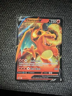 Pokemon TCG Brilliant Stars Charizard v Ultra Rare Card 017/172 NM/M Condition - Image 1
