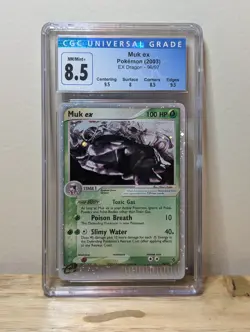CGC 8.5 Muk EX Dragon 2003 96/97 Holo Pokemon Cards Subgrades PSA BGS - Image 1