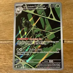 Pokemon Card Team Rocket's Spidops 187/182 Illustration Rare Destined Rivals - Image 1
