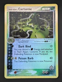 [Pokemon TCG] Team Aqua's Cacturne 1/95 Team Magma vs Team Aqua Reverse Holo LP - Image 1