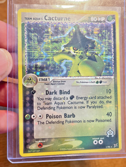 LP Cacturne 1/95 Team Magma vs Team Aqua Full Holo Rare Vintage Pokemon TCG LP - Image 1