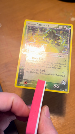 LP Cacturne 1/95 Team Magma vs Team Aqua Full Holo Rare Vintage Pokemon TCG LP - Image 2