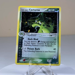 LP Cacturne 1/95 Team Magma vs Team Aqua Holo Rare Vintage Pokemon TCG - Image 2