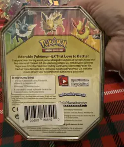 Pokemon TCG: Elemental Power Tin Vaporeon GX + 4 Packs (Sun & Moon) SEALED 820650806490 - Image 4
