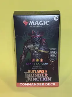 NEW! MTG Outlaws of Thunder Junction Grand Larceny Commander Deck - Image 1