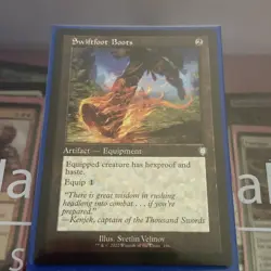 MTG Swiftfoot Boots Retro Frame Artifact MTG - Image 1