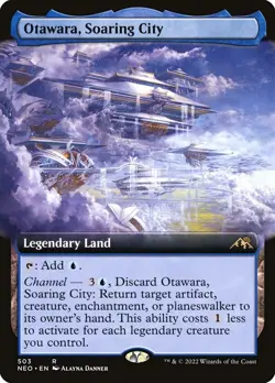 MTG - Otawara, Soaring City (Extended Art) - Kamigawa: Neon Dynasty - Regular - Image 1