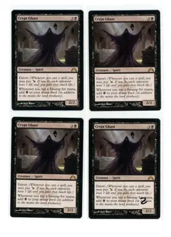 4x Crypt Ghast X4 - Magic MTG Gatecrash Playset - (3)NM (1)LP See Scans - Image 1