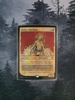 Delina, Wild Mage (Showcase) Adventures in the Forgotten Realms Foil - Image 1