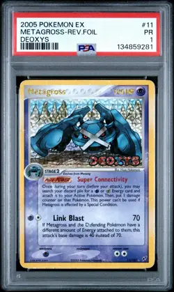 PSA 1 Metagross 11/107 Reverse Holo Foil Stamped EX Deoxys 2005 Pokemon PR - Image 1