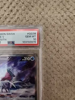 Pokemon TCG Suicune V GG38/GG70 Alternative Art Crown Zenith PSA 10 Gem Mint - Image 2