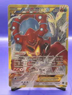 2016 Pokemon XY Steam Siege #115 Volcanion EX Secret Rare - Image 1