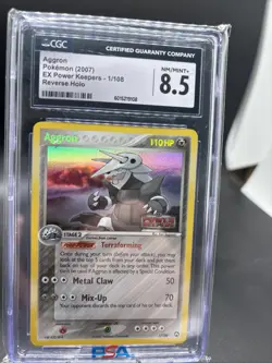 2007 Pokemon Aggron Reverse Foil Power Keepers CGC 8.5 1/108 - Image 1