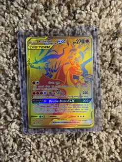 Pokemon TCG Reshiram & Charizard GX SM 247 Tag Team GX Holo Ultra Rare Promo - Image 1