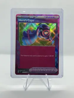 Pokemon Hero's Cape 152/162 SV05: Temporal Forces ACE SPEC Full Art Holo Rare - Image 1