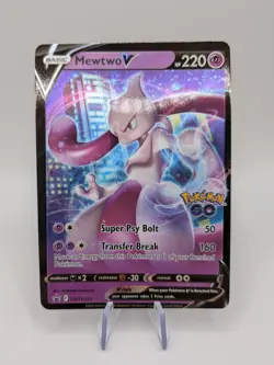 Mewtwo V SWSH223 Black Star Promo Rare Holo Pokemon NM - Image 1
