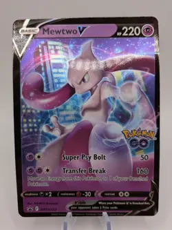Mewtwo V SWSH223 Black Star Promo Rare Holo Pokemon NM - Image 2