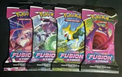Pokemon TCG - Fusion Strike Sleeved Booster Pack Full Art Set - Image 1