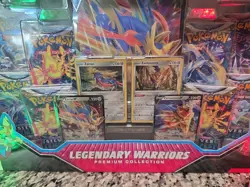 Legendary Warriors Premium Collection Box Pokemon Sword Shield Factory Sealed 🔥 - Image 4