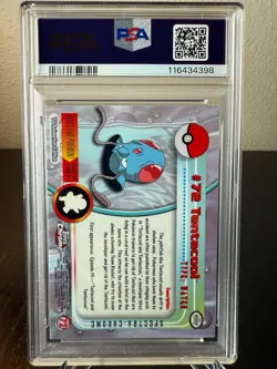 Pokemon 2000 Topps Chrome Tentacool Spectra PSA 4 Very Good-Excellent #72 - Image 2