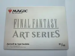 Farewell - Art Series 31/53 - Final Fantasy - MTG - Art Card FIN Gold Stamped - Image 2