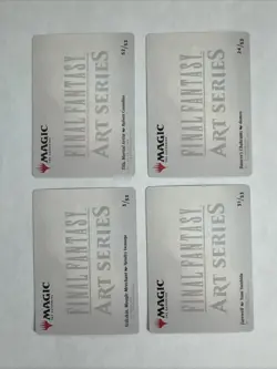 4x Final Fantasy Gold-Stamped Art Series Card- Farewell Tifa Dancer’s Chakram - Image 2