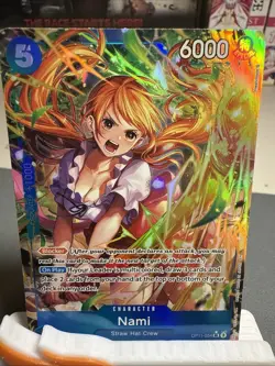 One Piece A Fist of Divine Speed Nami OP11-054 Alternate Alt Art Super Rare NM - Image 1