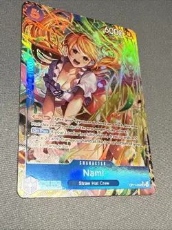 One Piece A Fist of Divine Speed Nami OP11-054 Alternate Alt Art Super Rare NM - Image 4