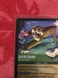 FOIL Lorcana Whispers - Shere Khan - Fearsome Tiger - 88/204 FOIL - Image 3