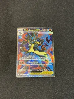Mega Lucario ex 160/132 Me01: Mega Evolution Holo Pokemon Card NM - Image 1