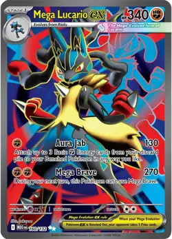 Mega Lucario ex - 160/132 160/132 ME01: Mega Evolution Pokemon Card NM - Image 1