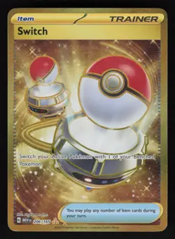 Switch 206/165 SV: Scarlet & Violet 151 Hyper Rare Pokemon TCG Card NM - Image 1
