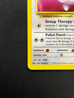 Erika's Jigglypuff 69/132 - Gym Challenge Vintage WOTC Pokemon TCG Card LP - Image 2