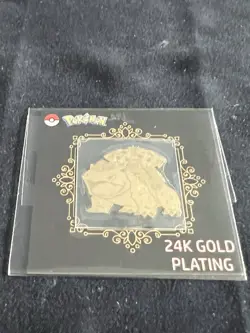 Venusaur 24k Gold Plated Sticker Korean Striking Candy Pokemon - Image 1