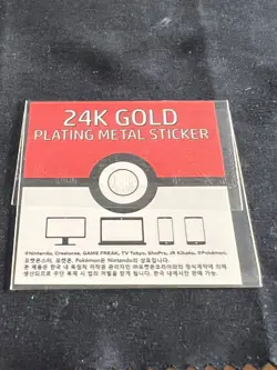 Venusaur 24k Gold Plated Sticker Korean Striking Candy Pokemon - Image 2