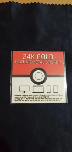 Pokemon 24k Gold Plated Korean Sticker JIGGLYPUFF (Pack Fresh) - Image 2