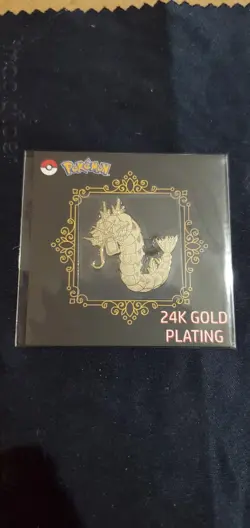 Pokemon 24k Gold Plated Korean Sticker GYRADOS (Pack Fresh) - Image 1