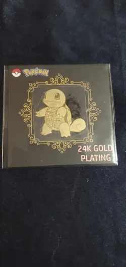 Pokemon 24k Gold Plated Korean Sticker SQUIRTLE (Pack Fresh) - Image 1