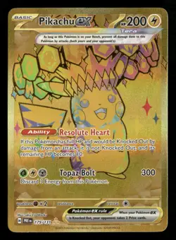 Pikachu ex - 179/131 - Secret Rare - Prismatic Evolutions - Pokemon Card - NM/M - Image 1