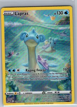 Lapras GG05/GG70 Crown Zenith: Galarian Gallery - Pokemon Card - NM - Image 1