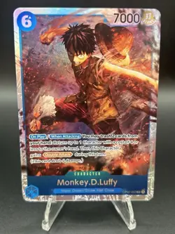 • Monkey.D.Luffy • OP02-062 SR Paramount War Holo Foil One Piece TCG NM - Image 1